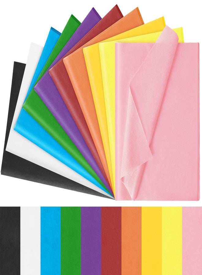 Laidans 120 Sheets 20"X14" Colored Tissue Paper for Gift Bags Wrapping, Art Tissue Paper Bulk for Weddings Birthday Party Crafts Decoration, 10 Colors - Image 1